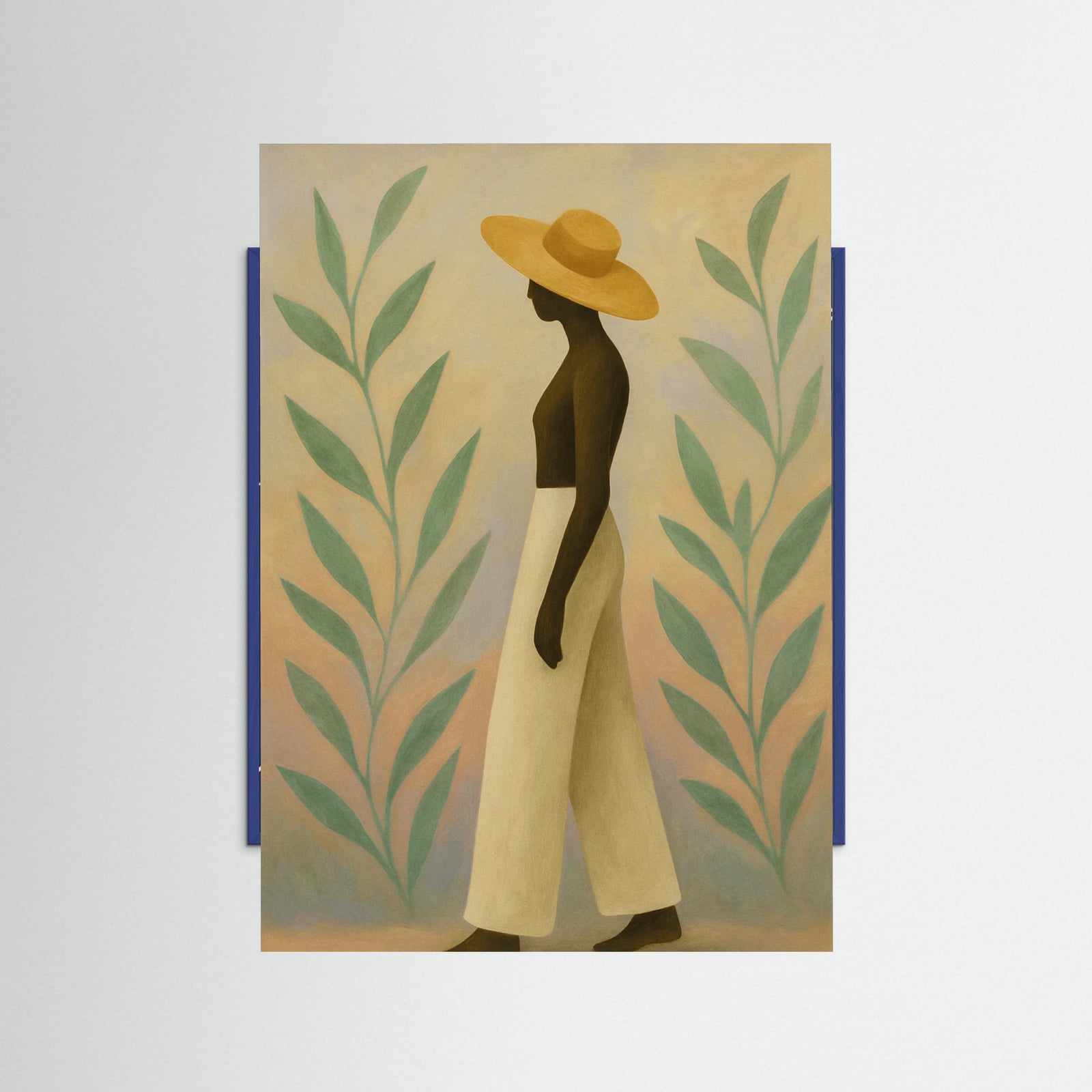 Blue Wood Elegant Solitude