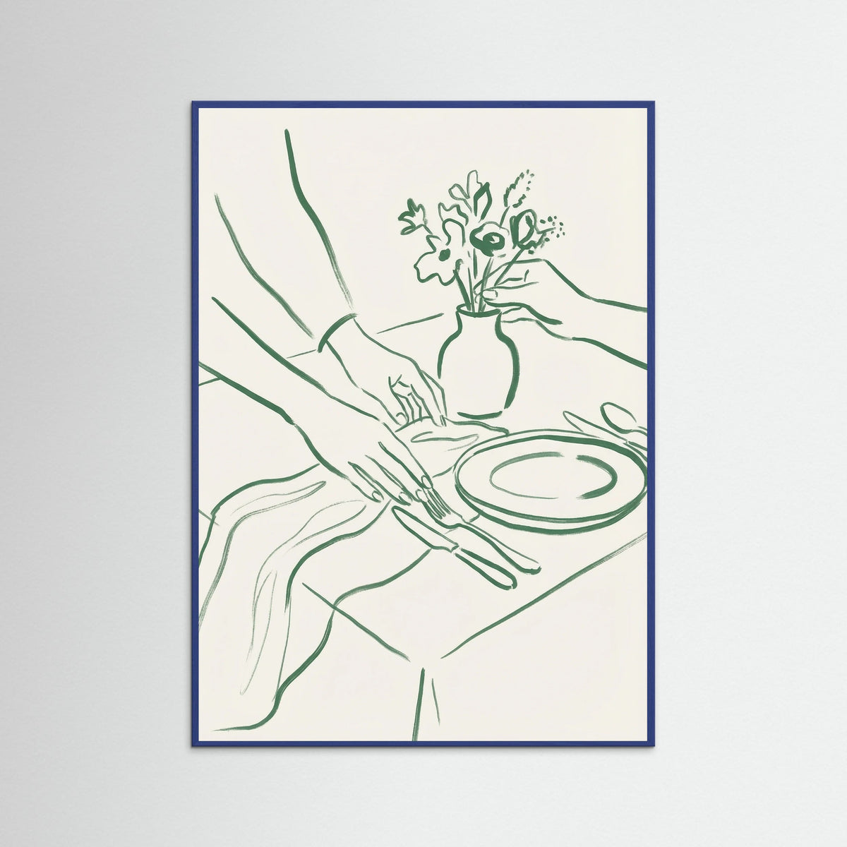 Blue Wood Elegant Toasts