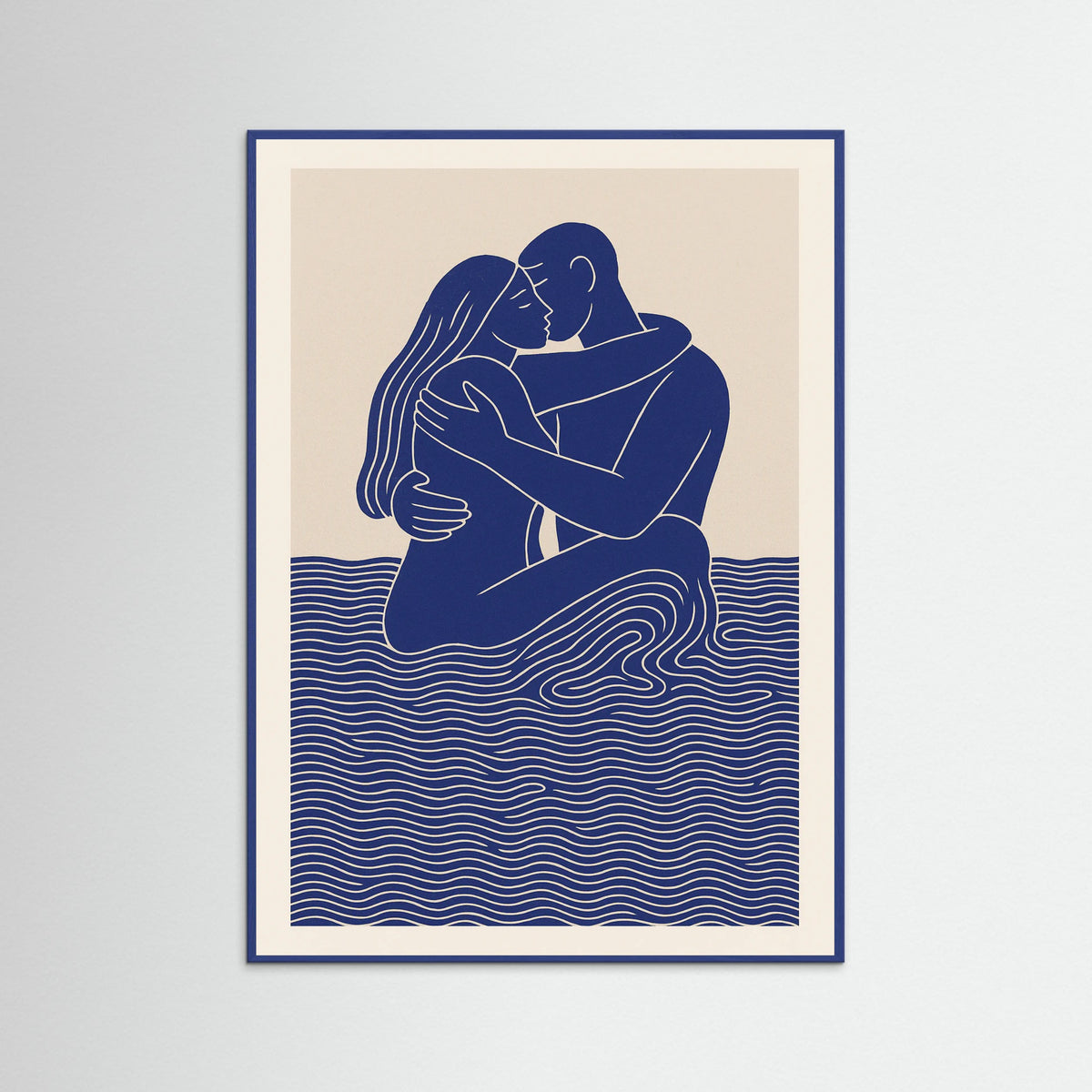 Blue Wood Embrace in Blue