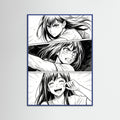 Blue Wood Emotional Manga Gaze