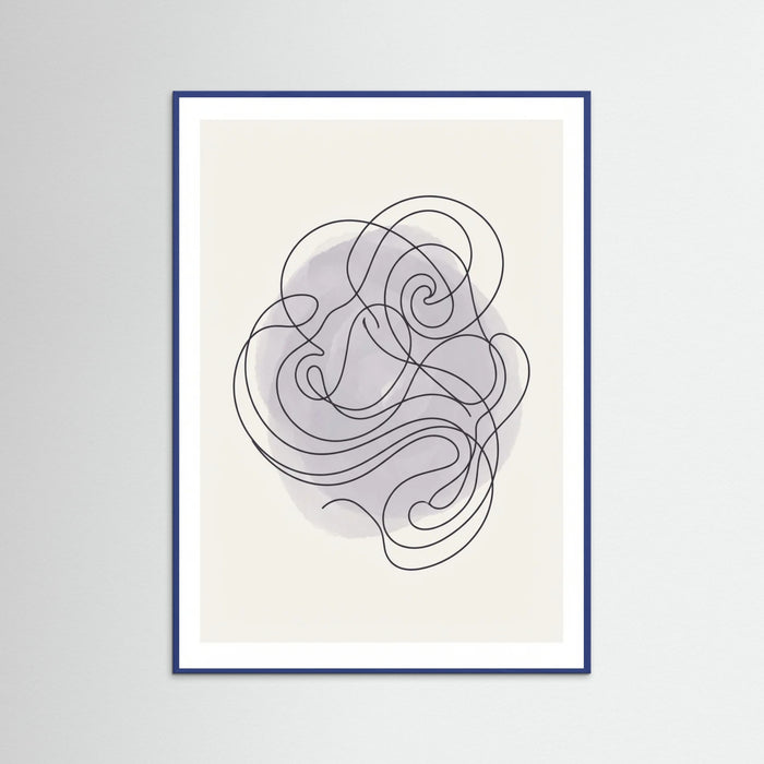 Blue Wood Entwined Thoughts
