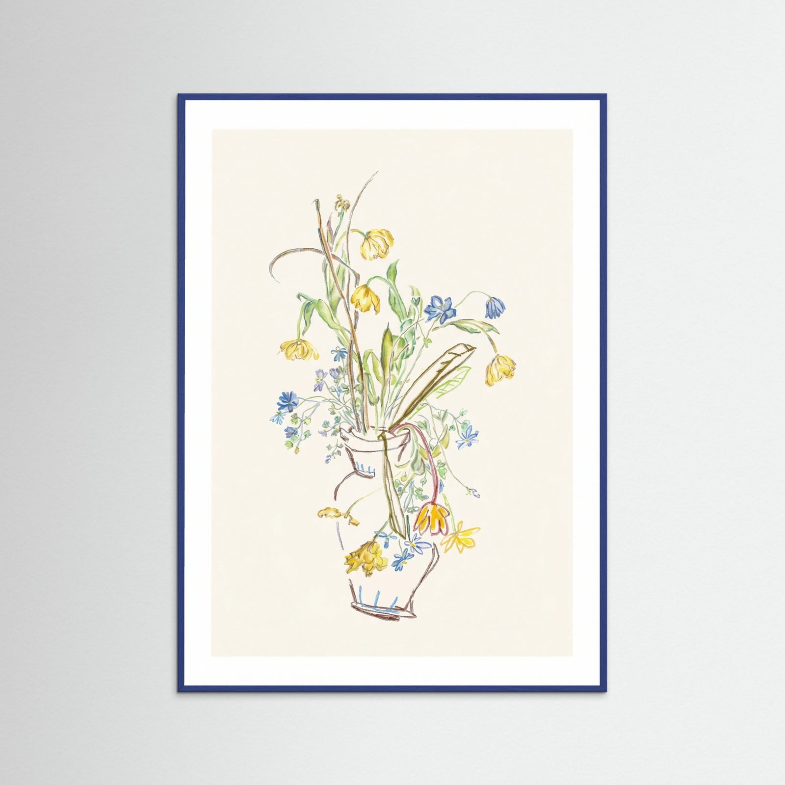 Blue Wood Ephemeral Blossom Sketch