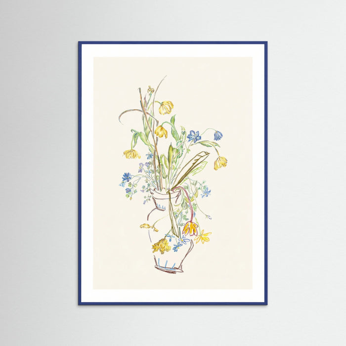 Blue Wood Ephemeral Blossom Sketch