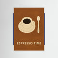 Blue Wood Espresso Time