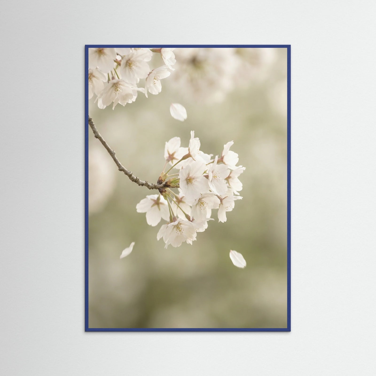 Blue Wood Ethereal Bloom White