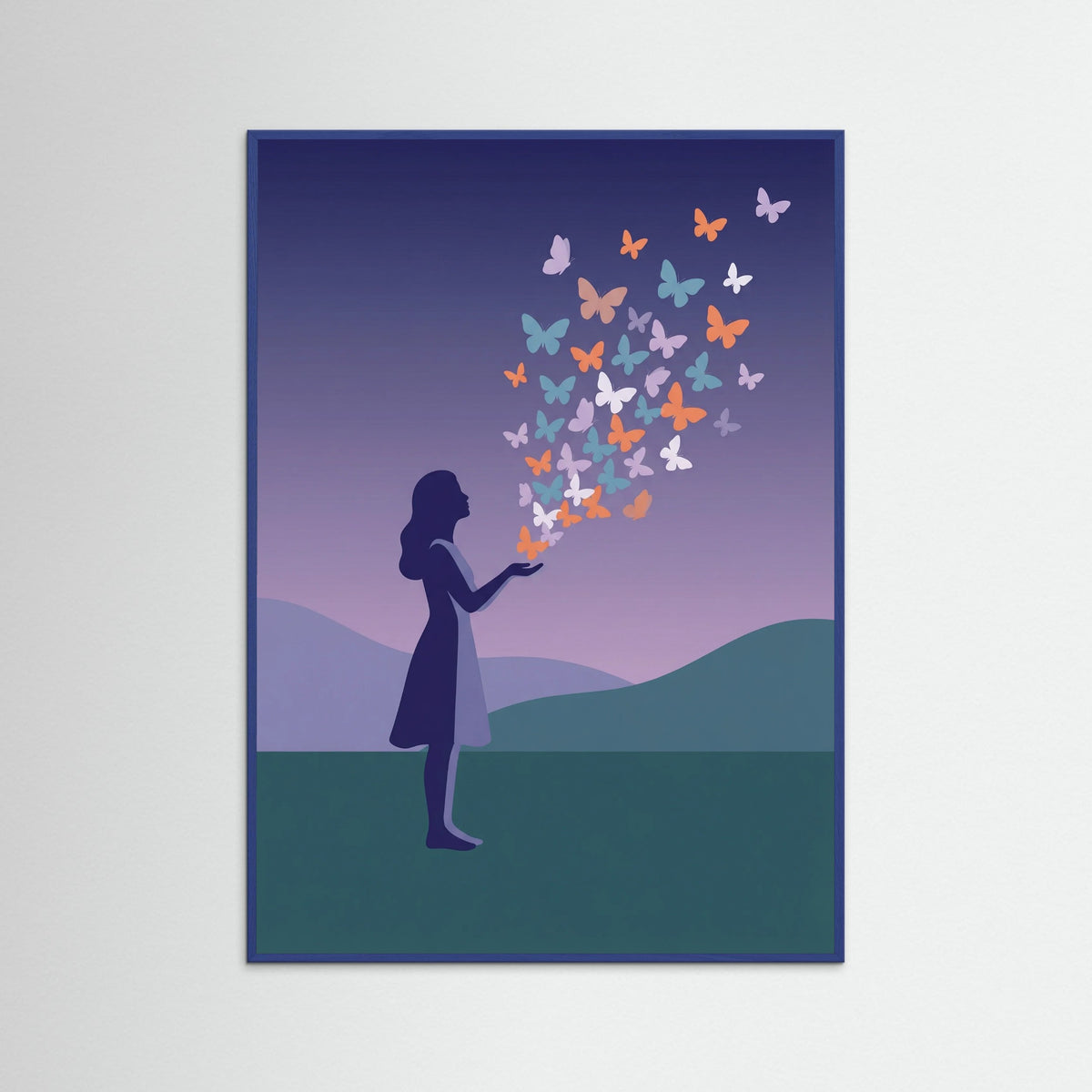 Blue Wood Ethereal Bloom