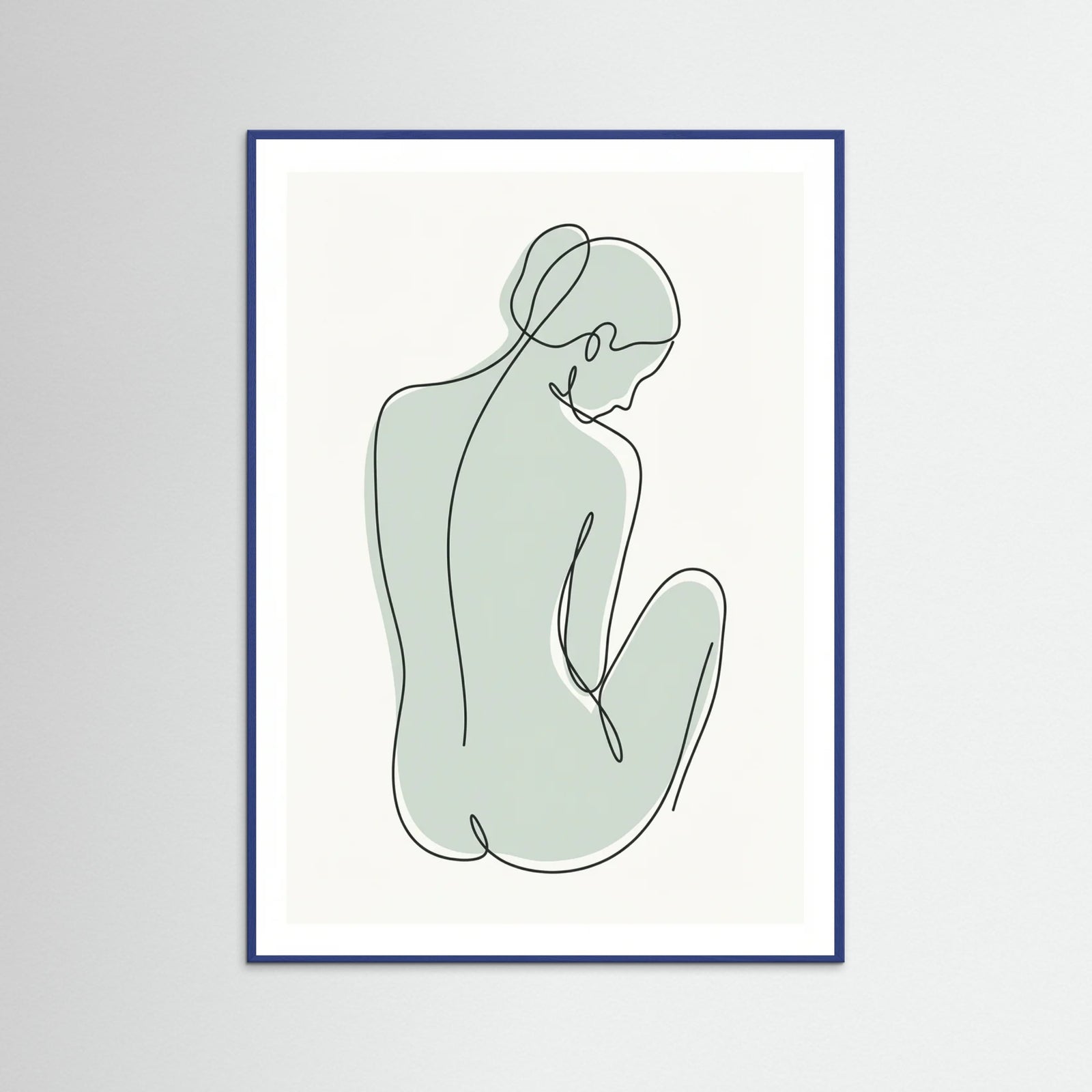 Blue Wood Ethereal Contours