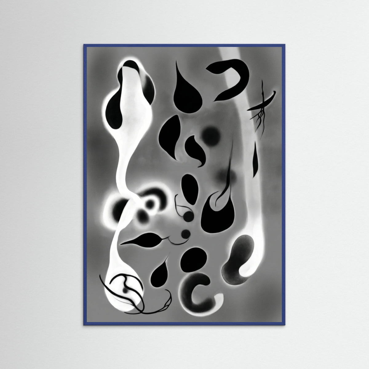 Blue Wood Ethereal Forms Gray