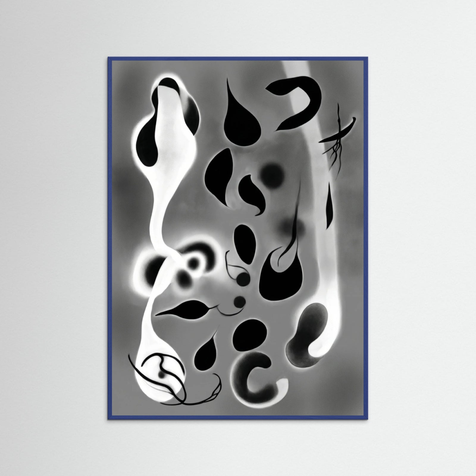 Blue Wood Ethereal Forms Gray