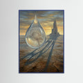 Blue Wood Ethereal Metamorphosis