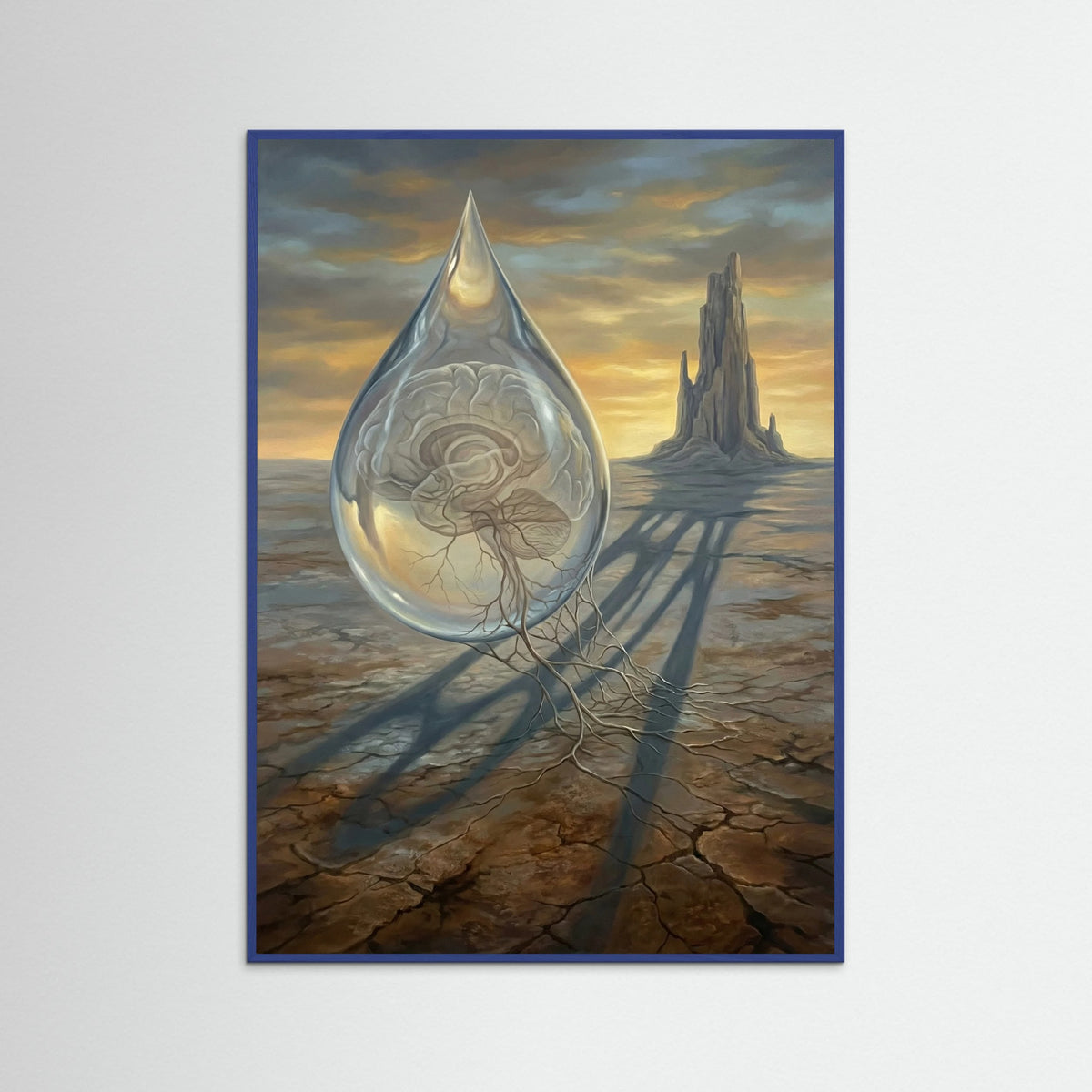 Blue Wood Ethereal Metamorphosis