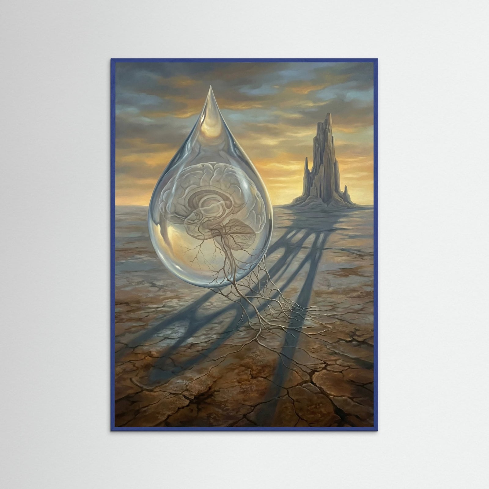 Blue Wood Ethereal Metamorphosis