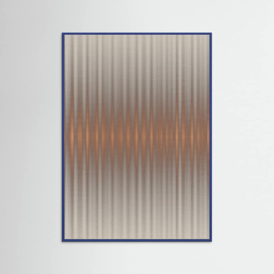 Euphoria - Gray and Orange Poster – plakat og kunsttryk