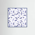 Falling Triple Lines Navy Blue -juliste – juliste ja taidepainatus