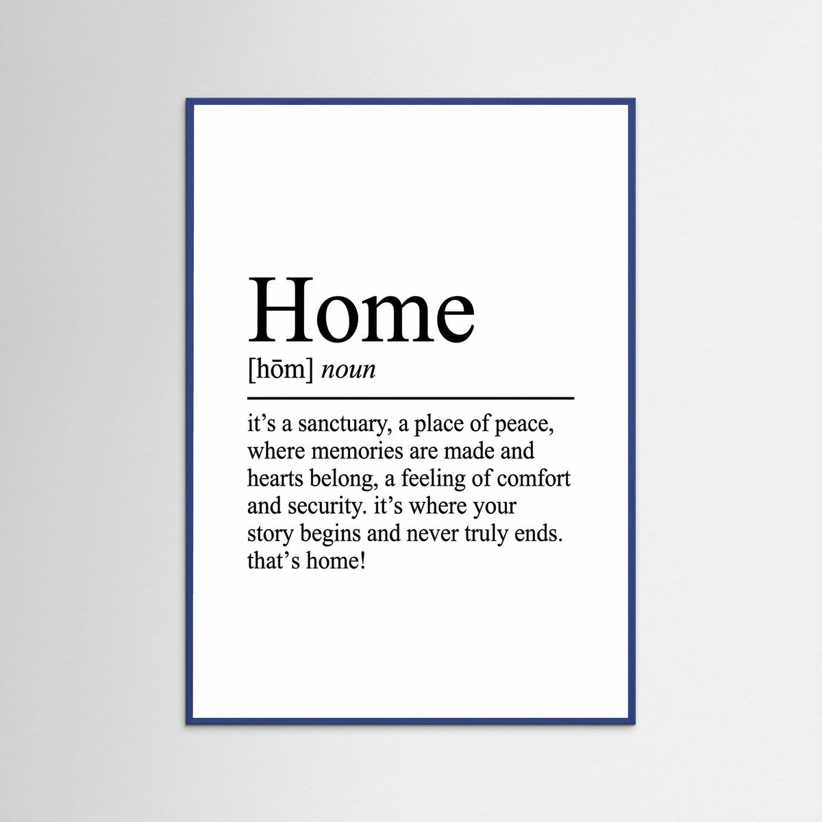 Blue Wood Family Definition Art