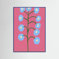 Blue Wood Fantasy Blooms
