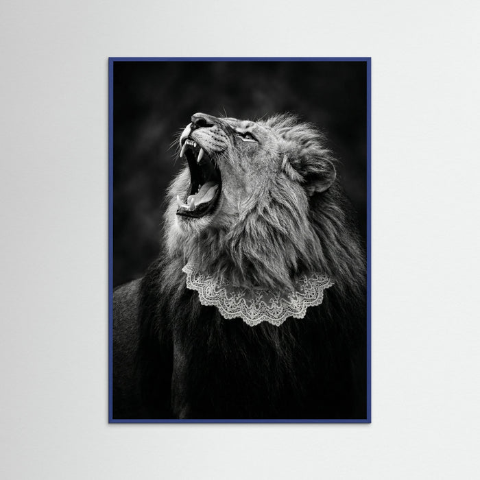 Blue Wood Feline Roar