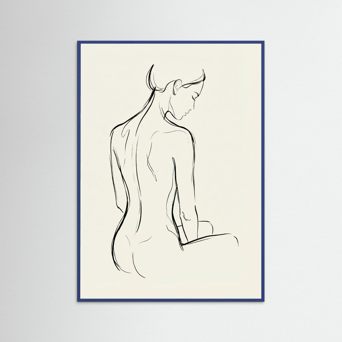 Blue Wood Feminine Form