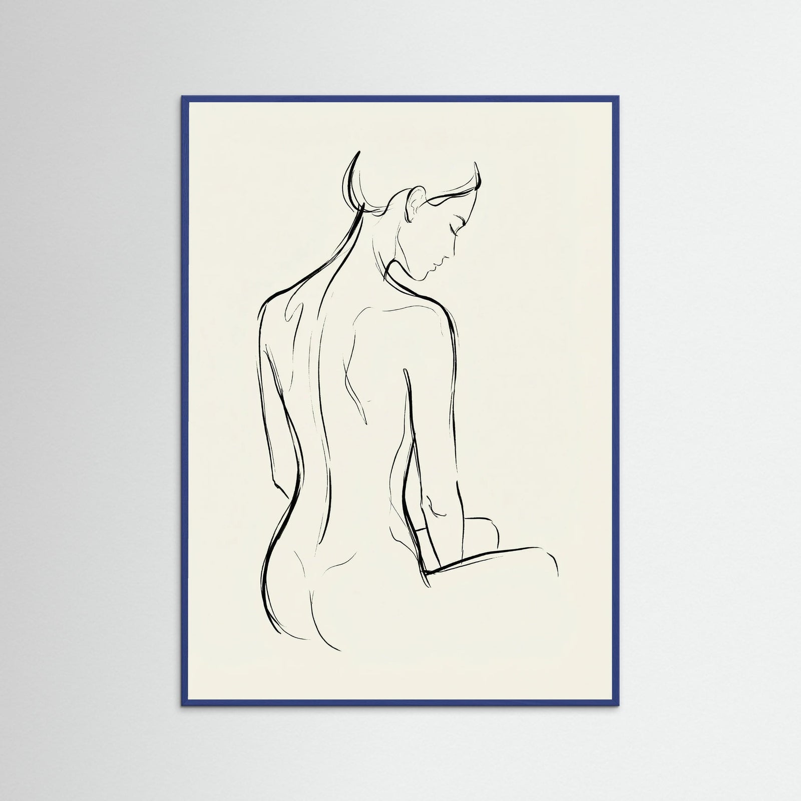 Blue Wood Feminine Form