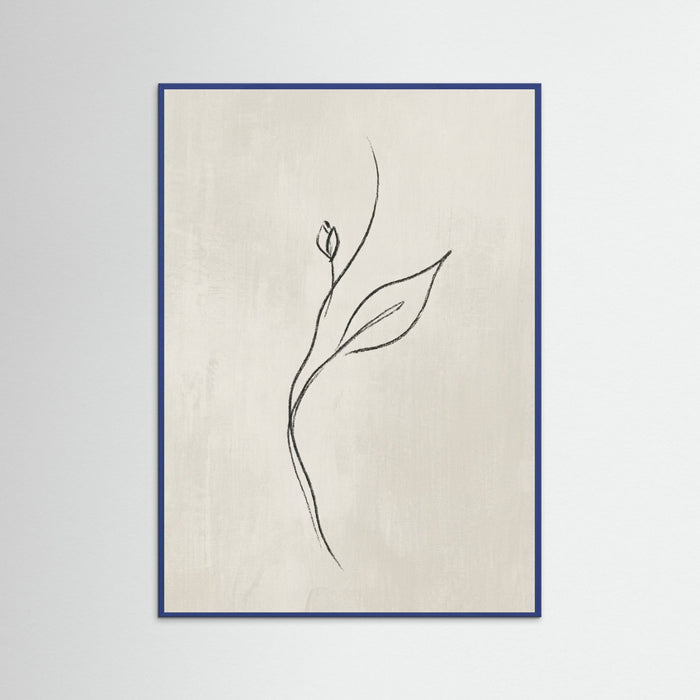 Blue Wood Feminine Silhouette