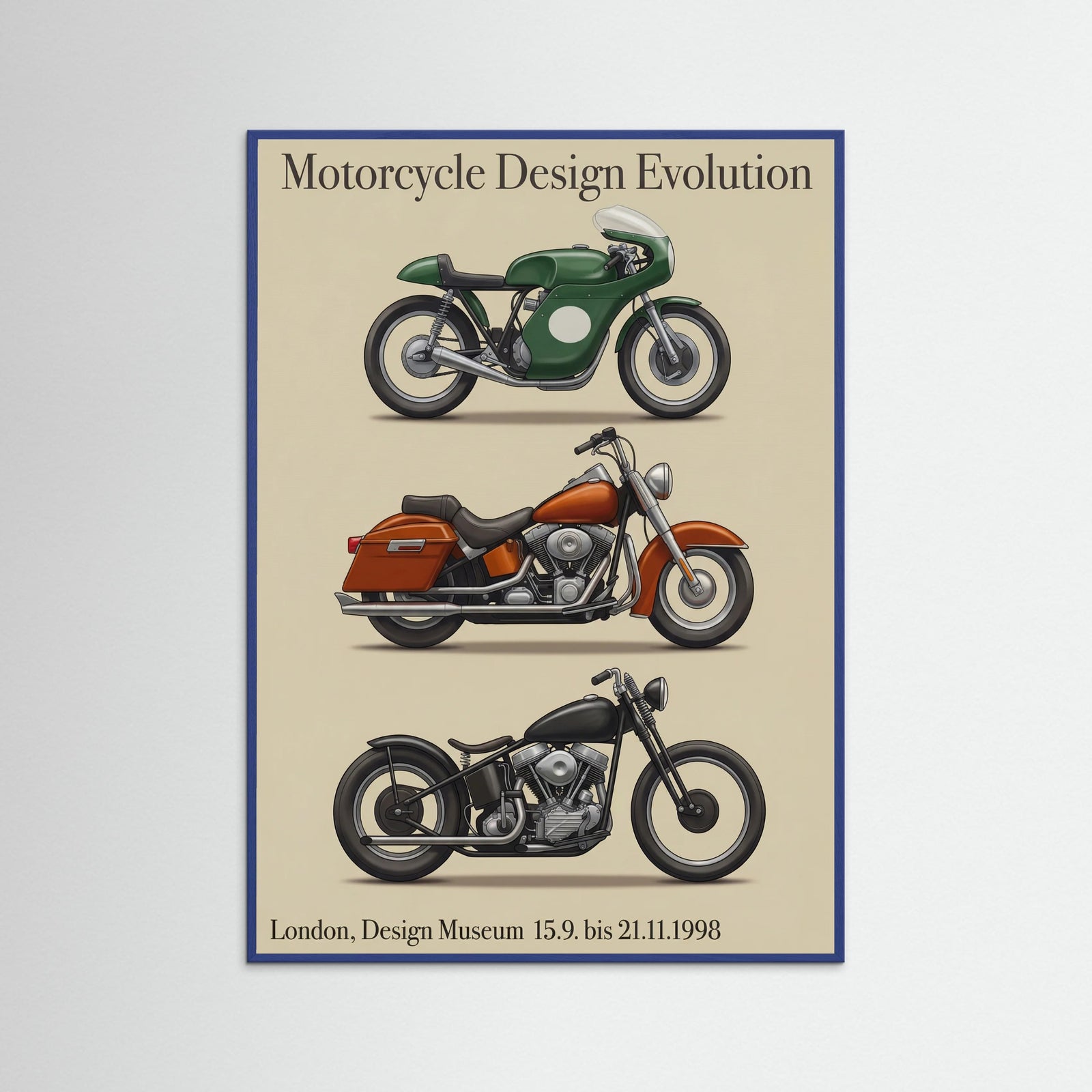 Blue Wood Ferrari Exhibit Icons