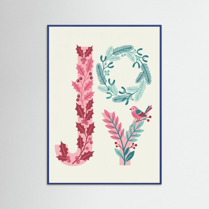 Blue Wood Festive Letters
