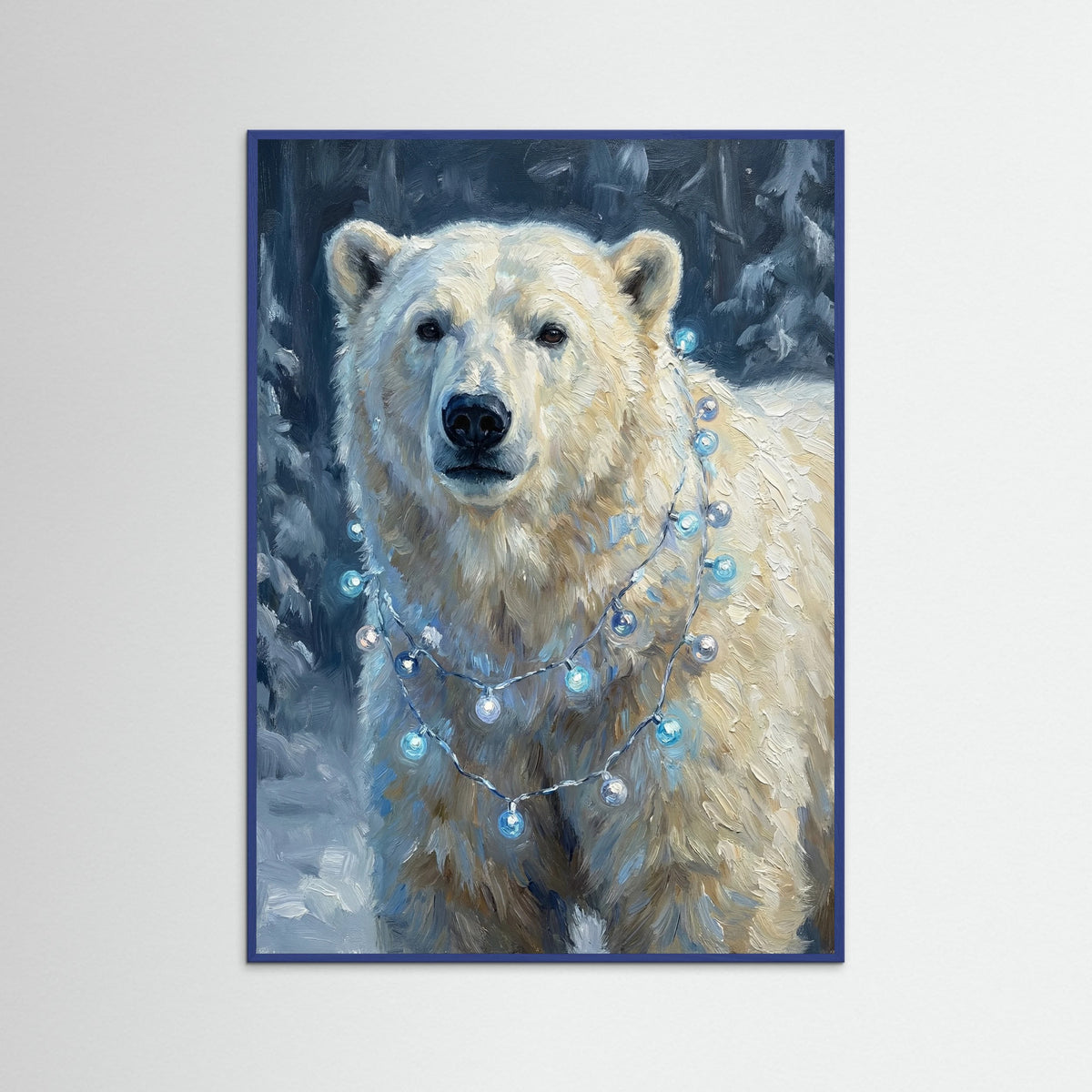 Blue Wood Festive Reindeer Glow