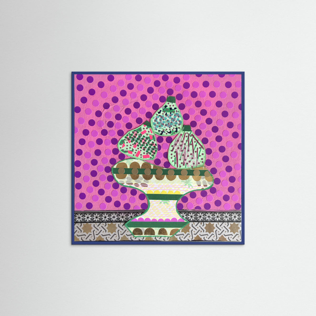 Blue Wood Figs Poster