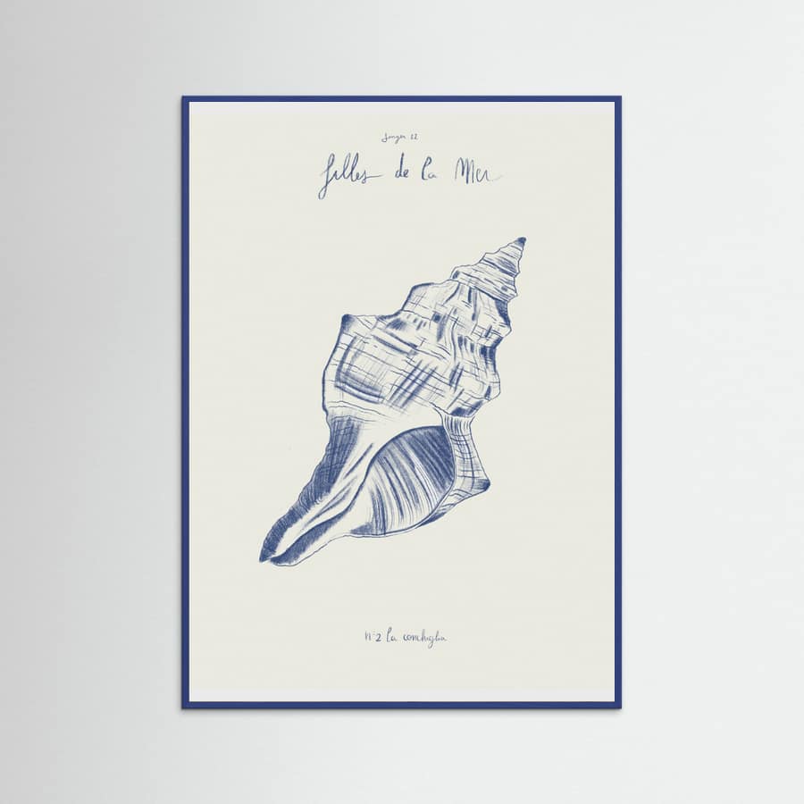 Filles de la mer n.2 - La conchiglia Poster – plakat og kunsttryk