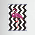 Flamingo heels Zigzag Poster – Poster und Kunstdruck