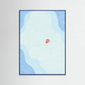 Floating in the Summer Ocean Poster – plakat og kunsttryk