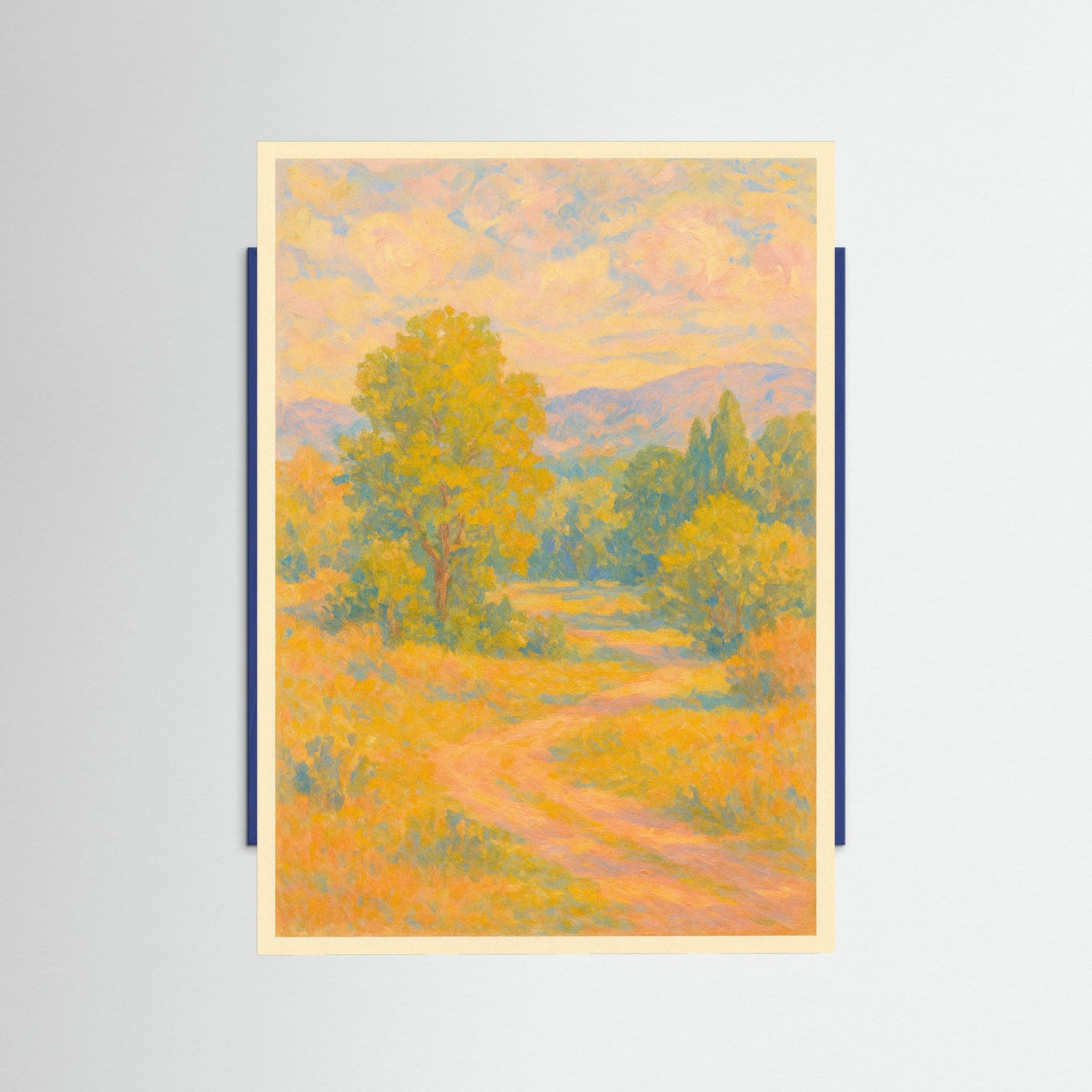 Blue Wood Floral Arrangement