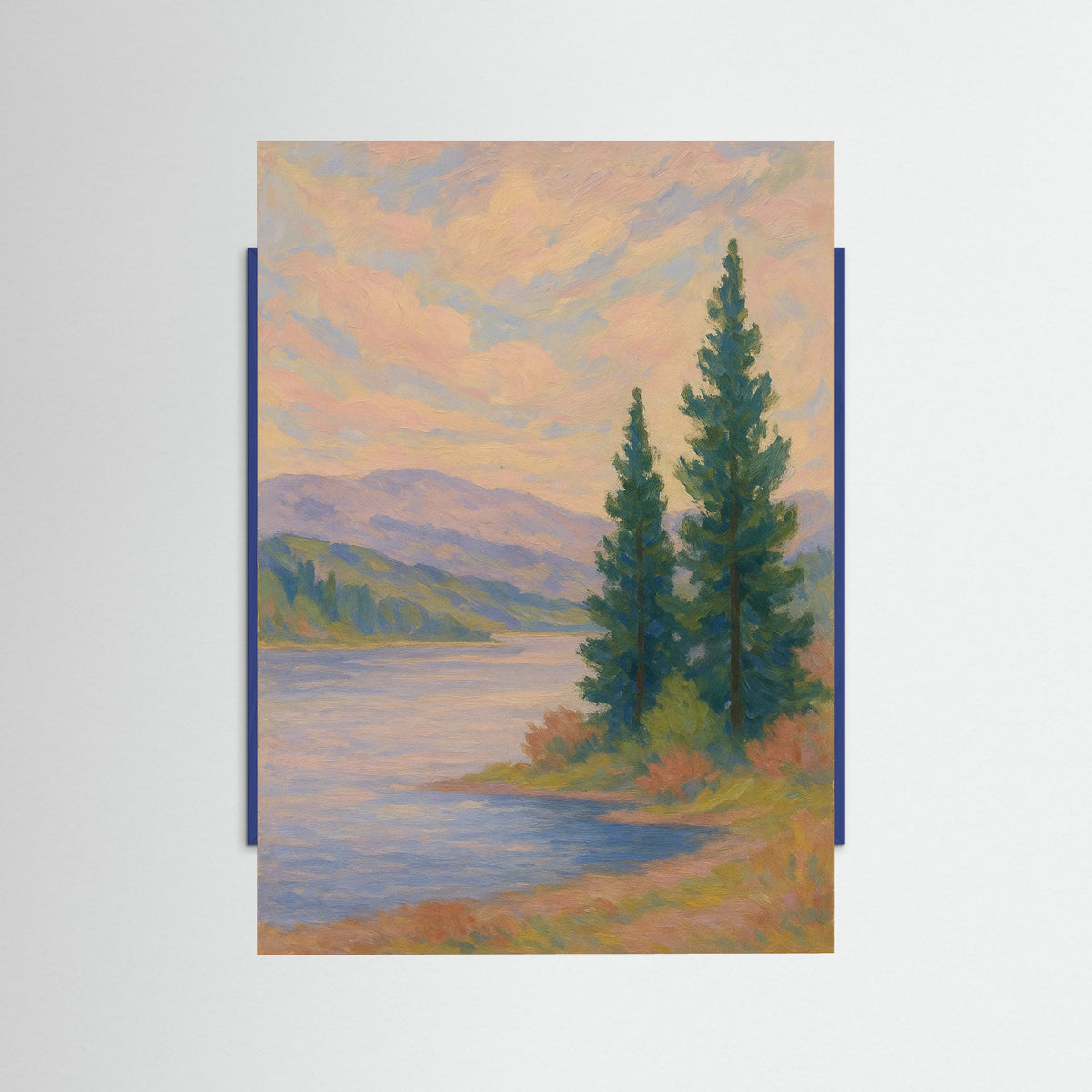 Blue Wood Floral Arrangement