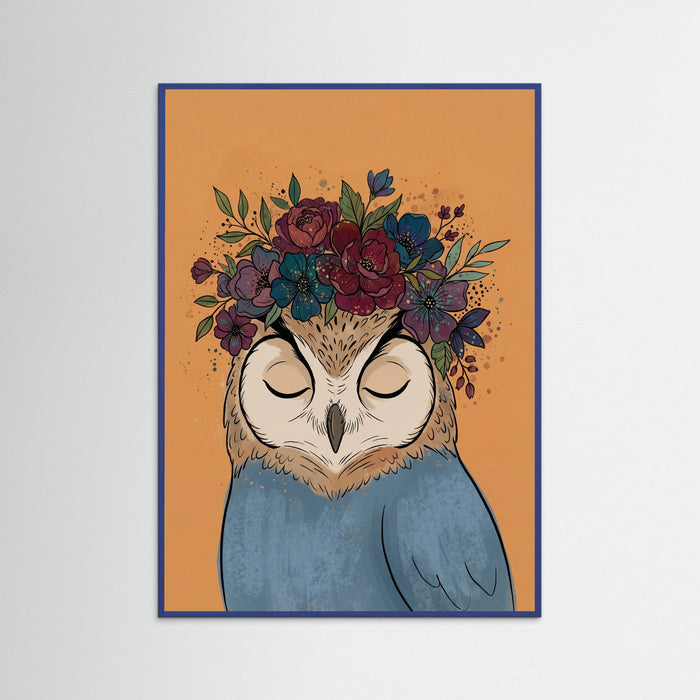 Blue Wood Floral Enigma