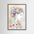 Blue Wood Floral Muse