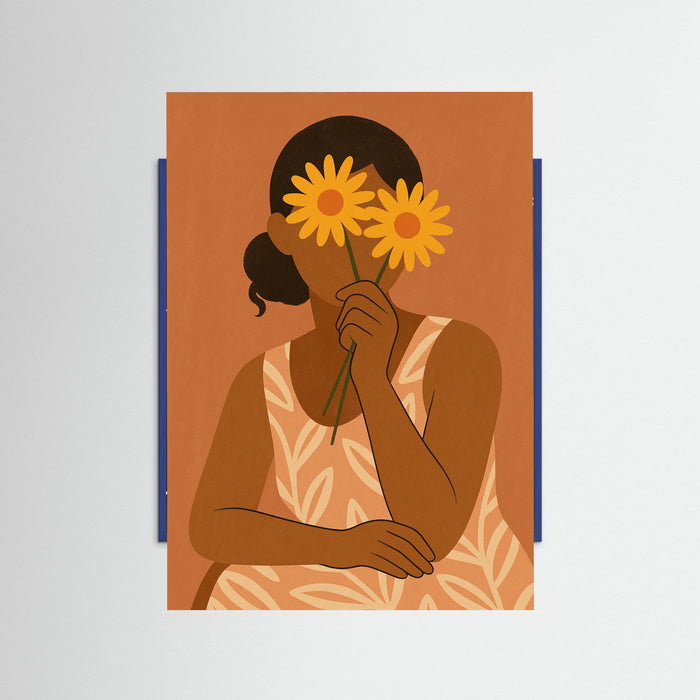 Blue Wood Floral Mystique