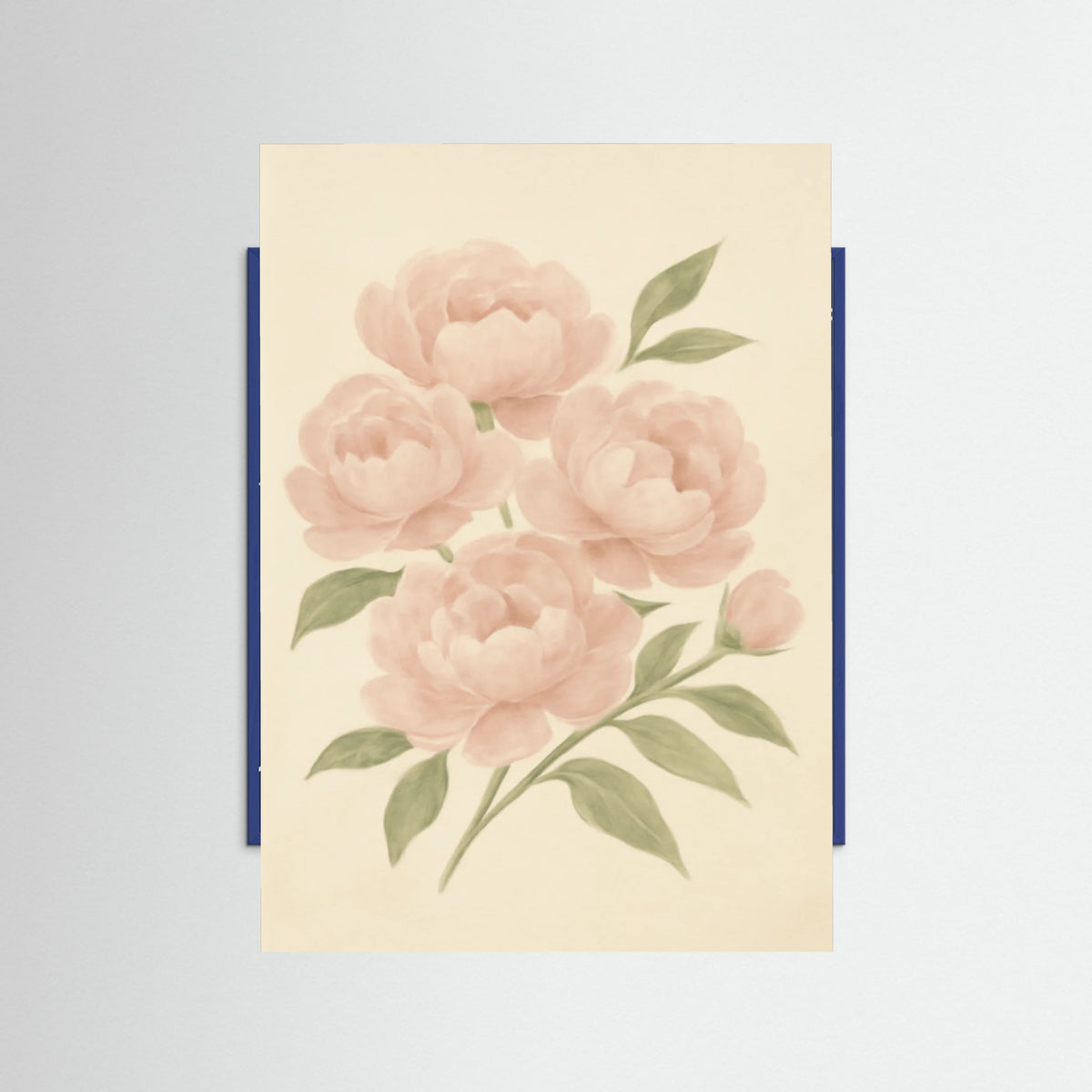 Blue Wood Floral Repose