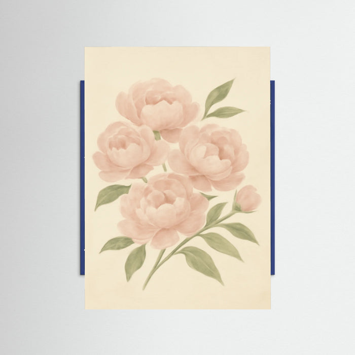 Blue Wood Floral Repose