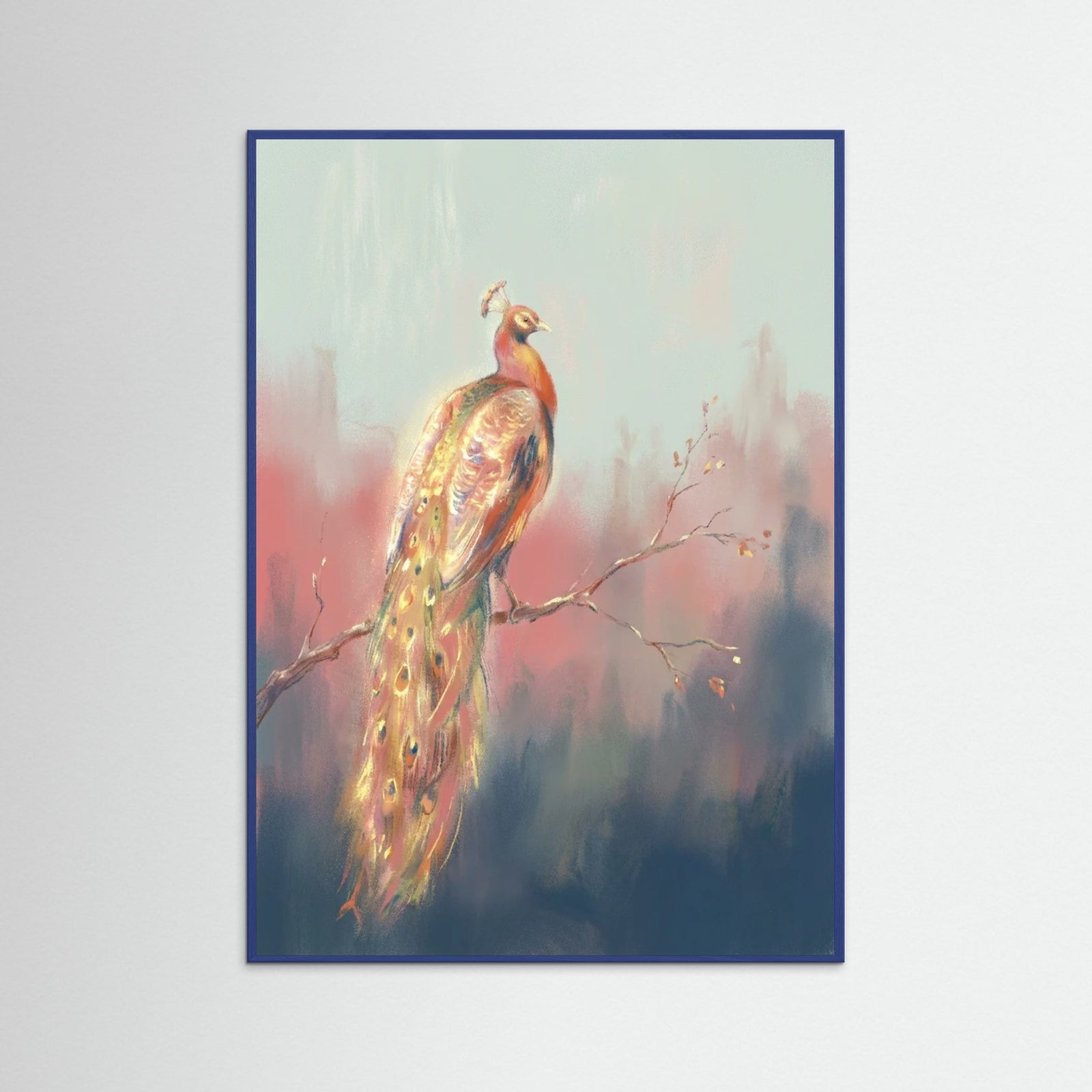 Blue Wood Floral Reverie