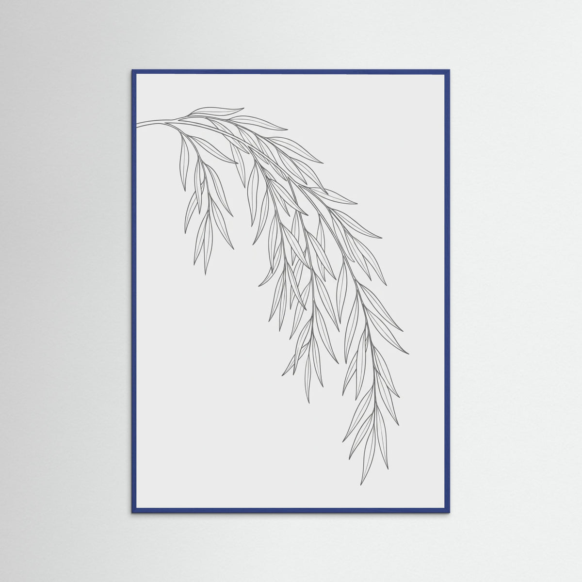 Blue Wood Floral Whispers