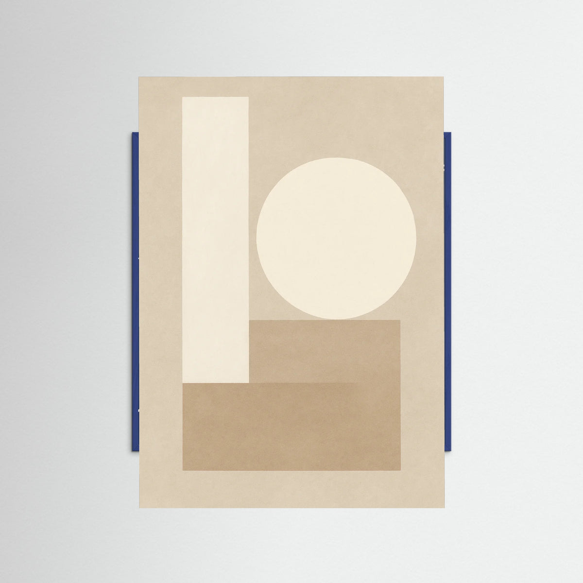 Blue Wood Flowing Curves