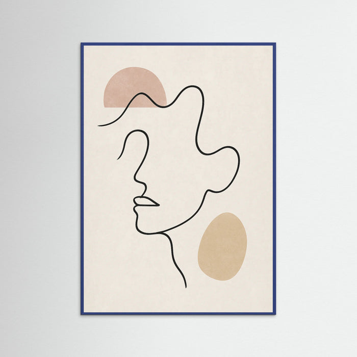 Blue Wood Flowing Expression