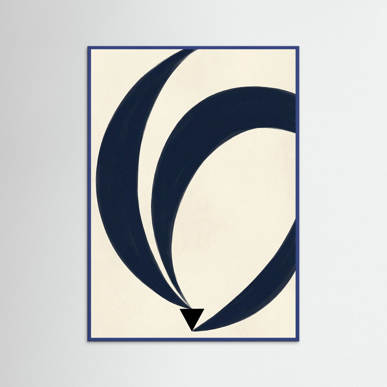 Blue Wood Flowing Form