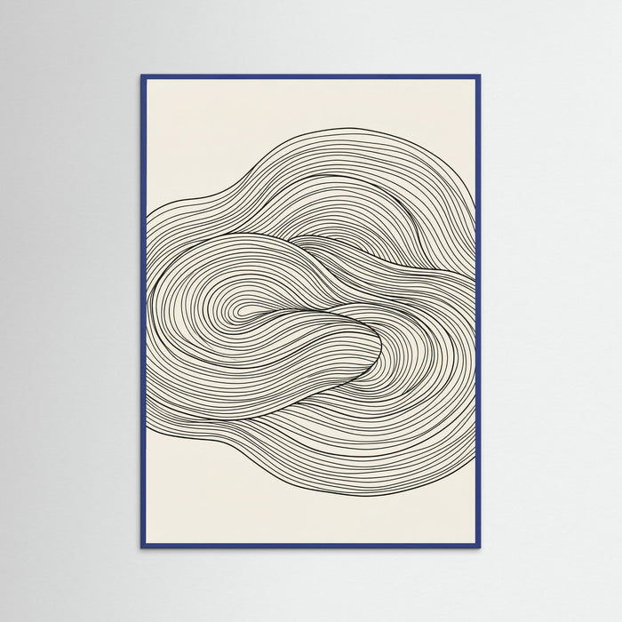 Blue Wood Flowing Forms
