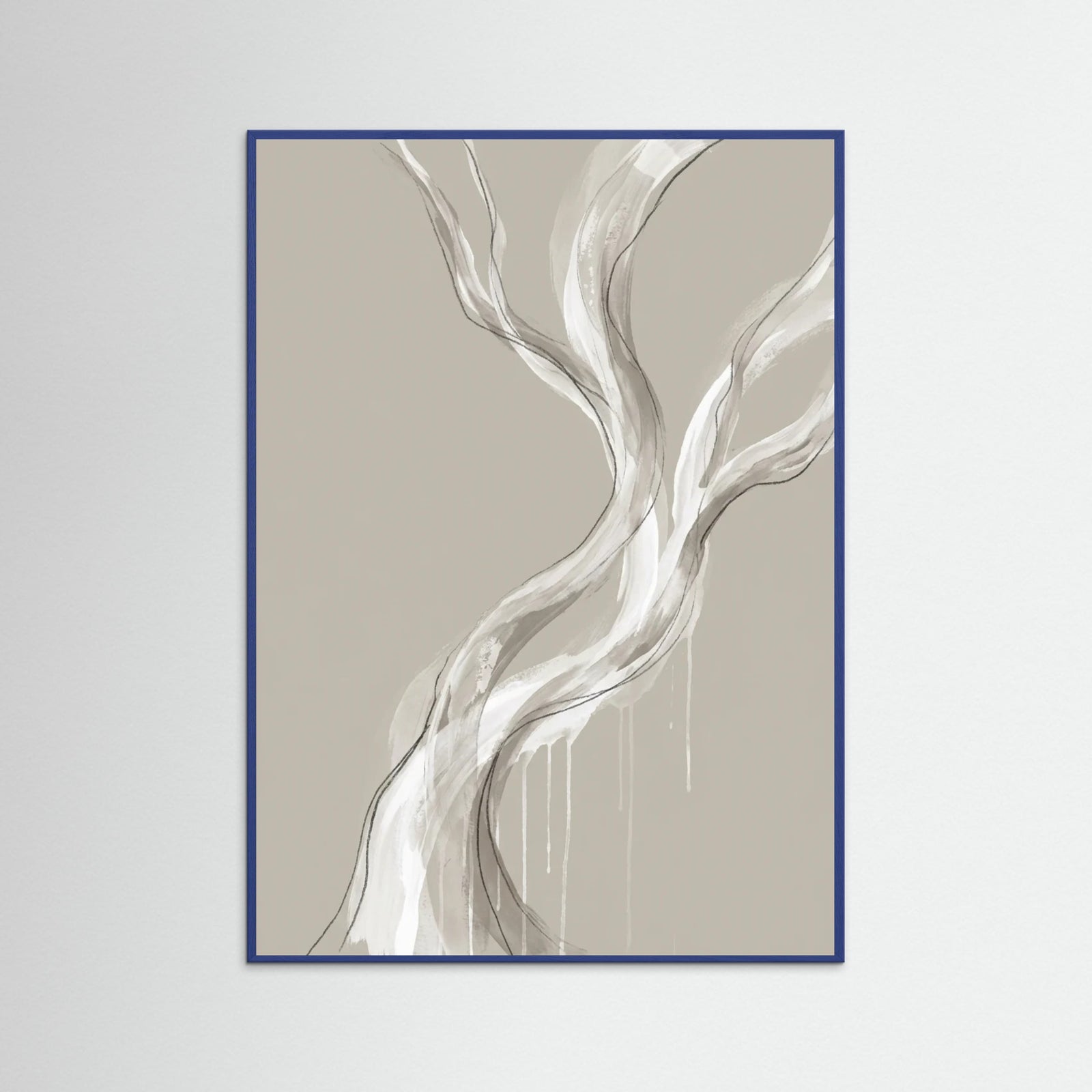 Blue Wood Flowing Serenity