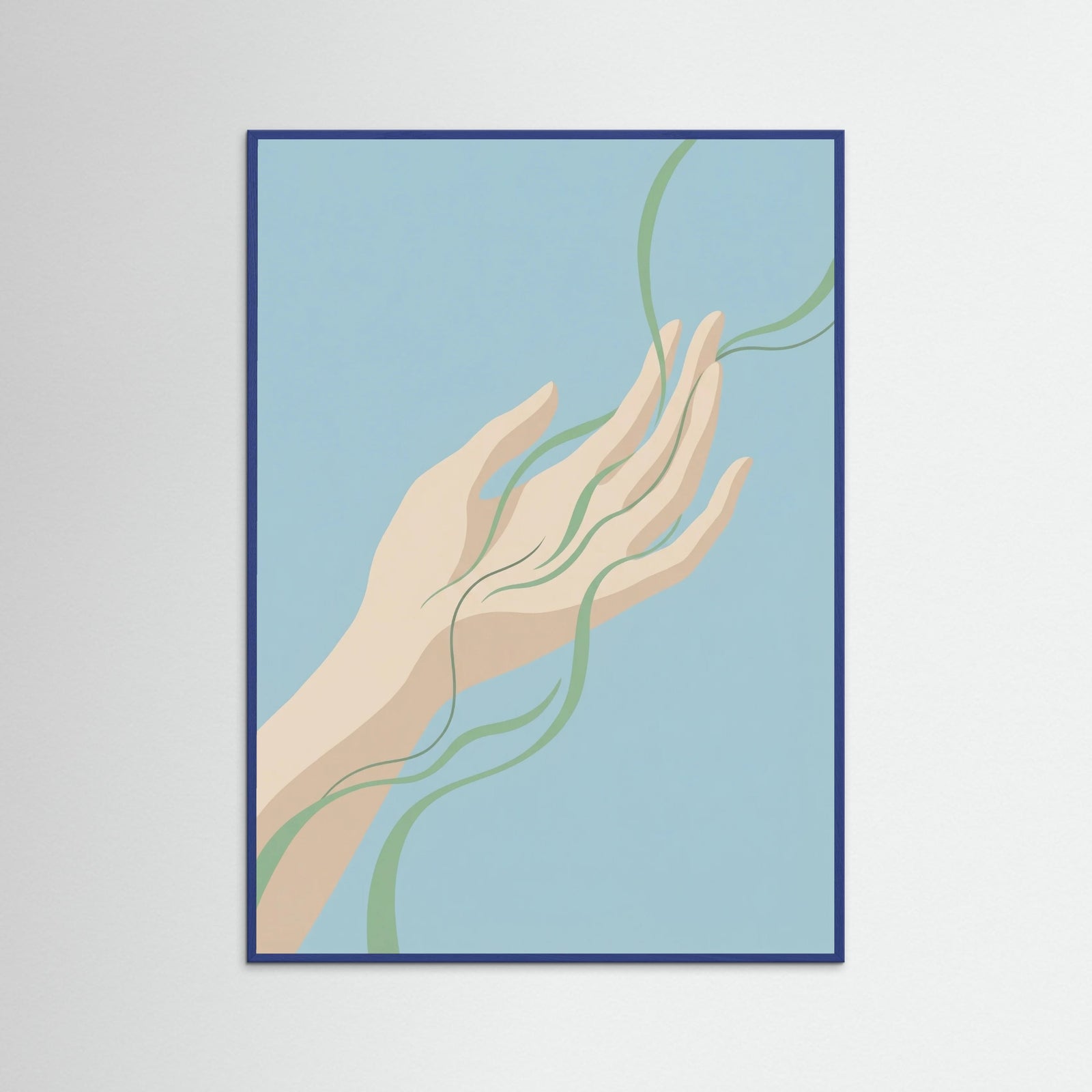 Blue Wood Flowing Spirit