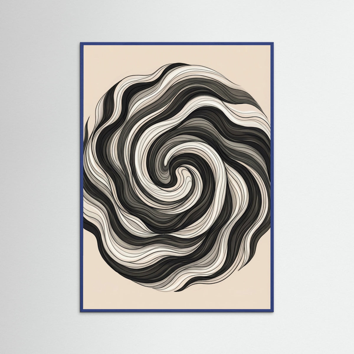 Blue Wood Flowing Strands