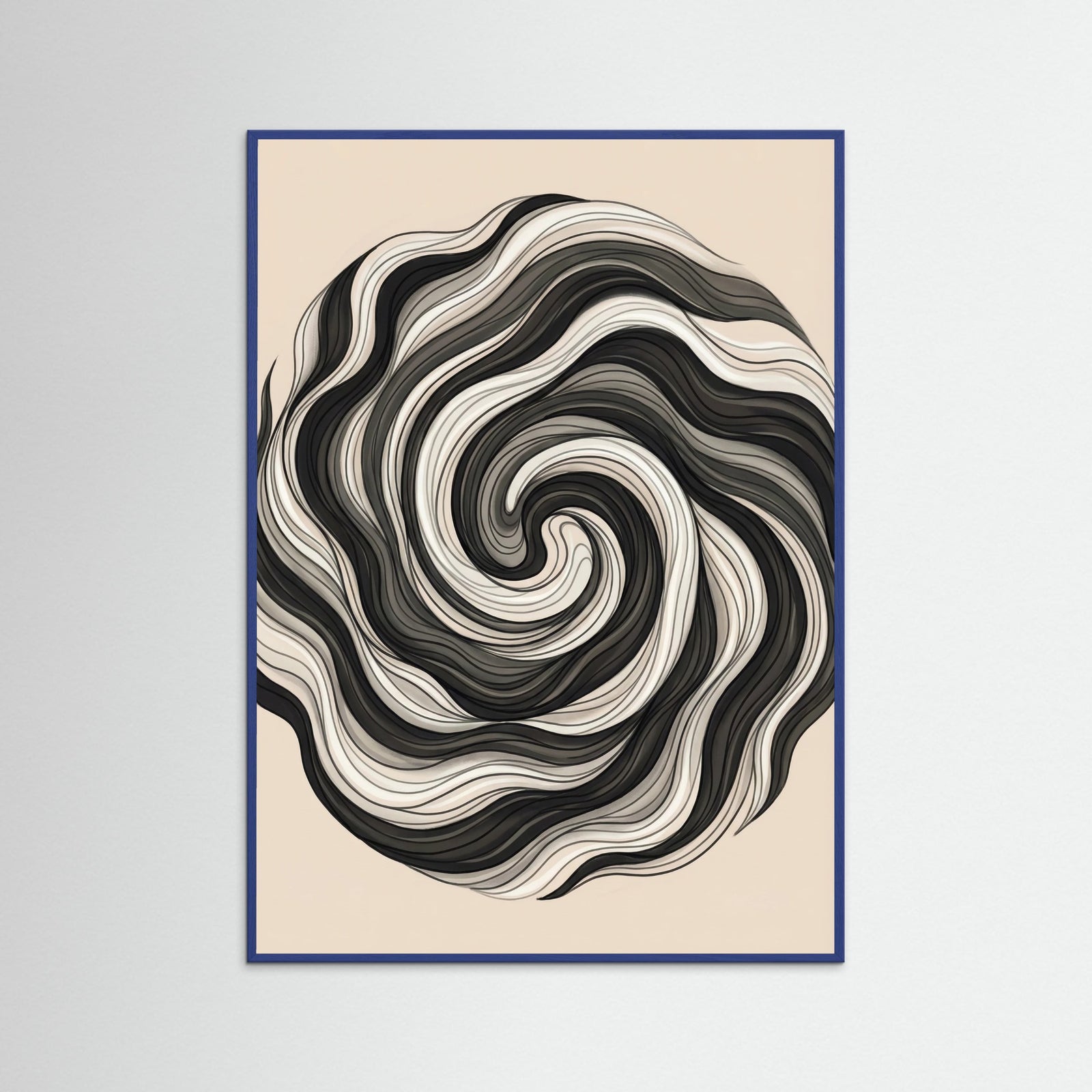 Blue Wood Flowing Strands