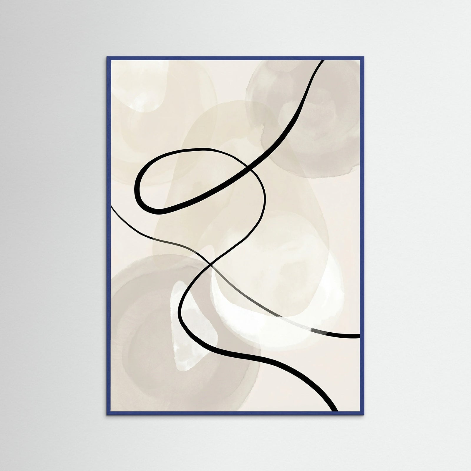 Blue Wood Fluid Contour