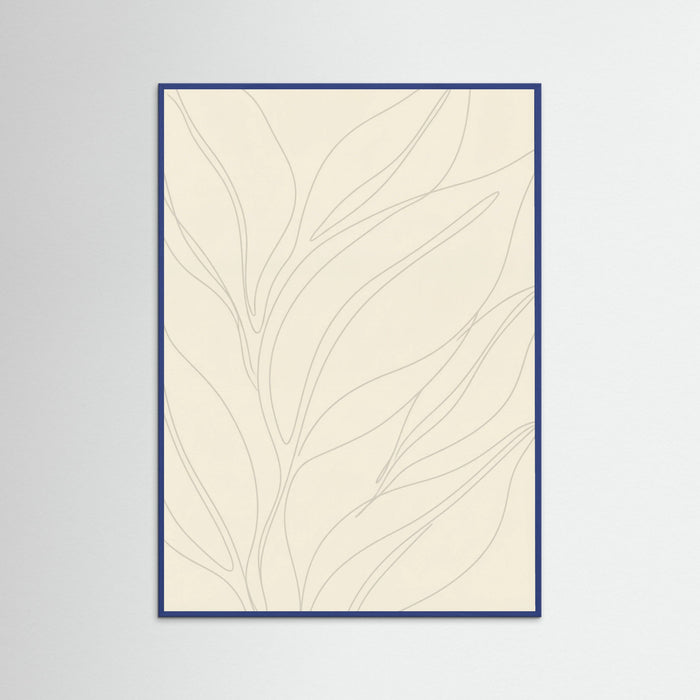 Blue Wood Fluid Contours